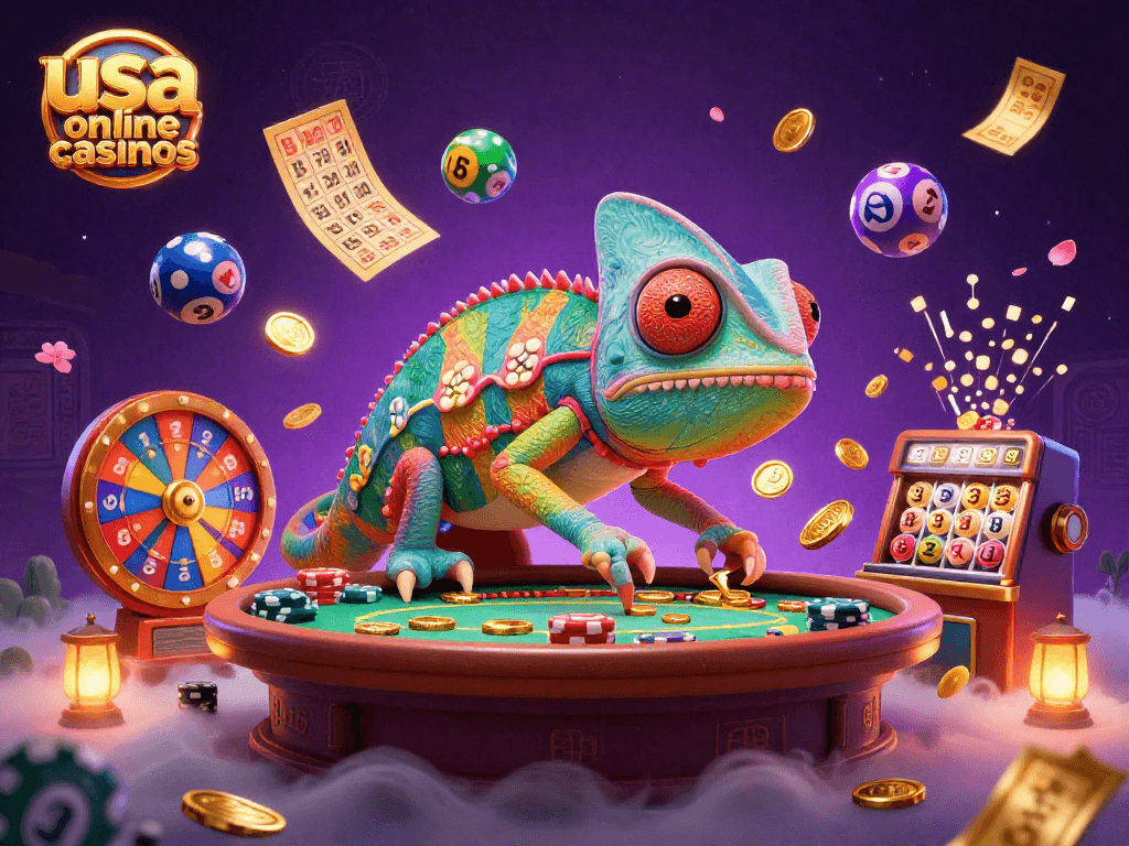 Experience excitement at usa online casinos with dynamic gambling elements and vibrant characters.