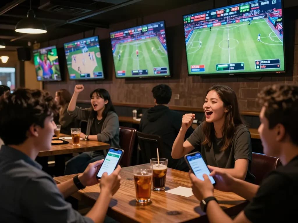 Fun88 users engaging in live sports betting during exciting game matches.