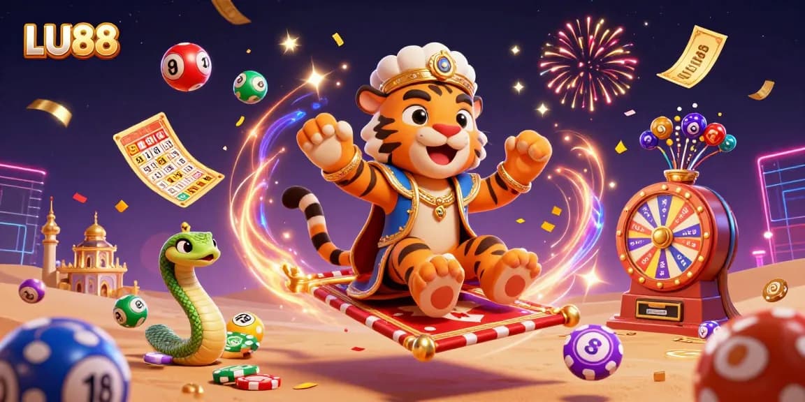 Experience thrilling gaming at LU88 with vibrant lottery elements and immersive characters.