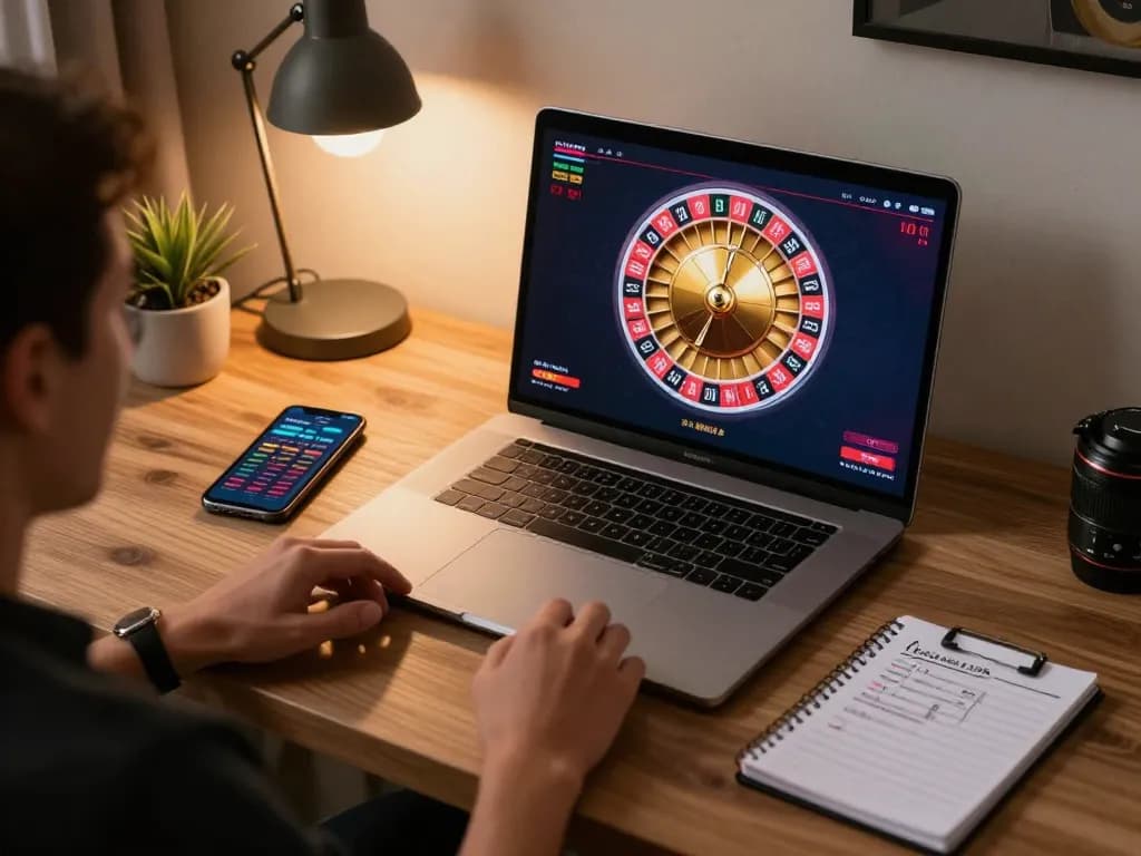 Engaging online gameplay at a nhà cái uy tín platform showcasing live dealer roulette.
