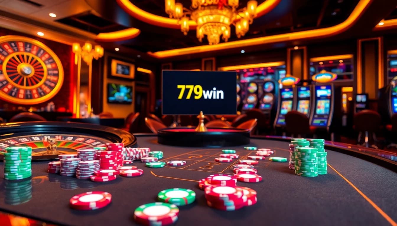 Experience the thrill of winning big at 79win with vibrant casino tables and engaging games.