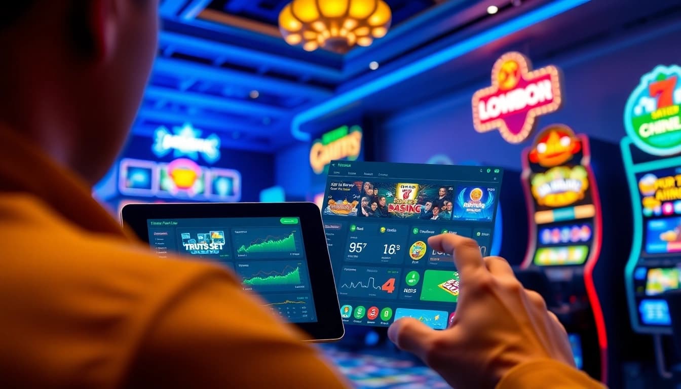 Interactive online gaming experience at luck8win.live featuring casino games, sports betting, and engaging graphics.
