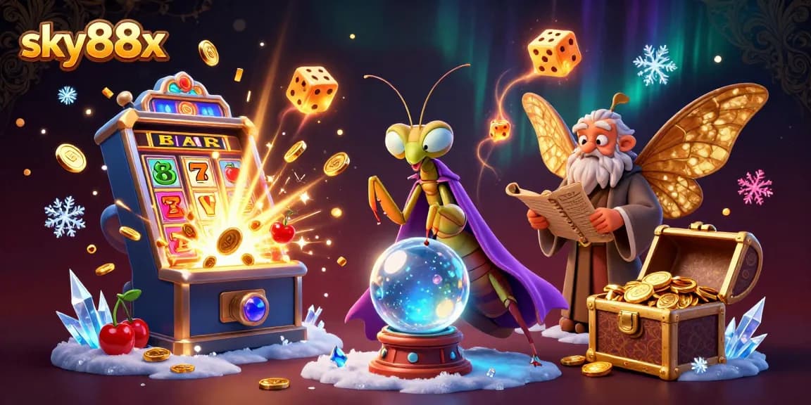 Engage with sky88x as fortune tellers reveal casino secrets amidst dazzling gaming elements.
