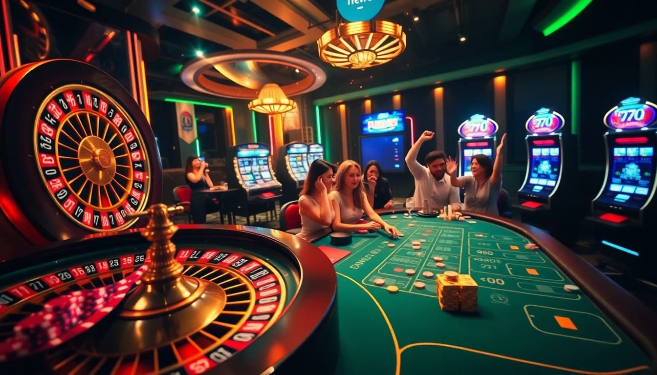 Experience the thrill of winning at 77win with vibrant casino games and exciting players.