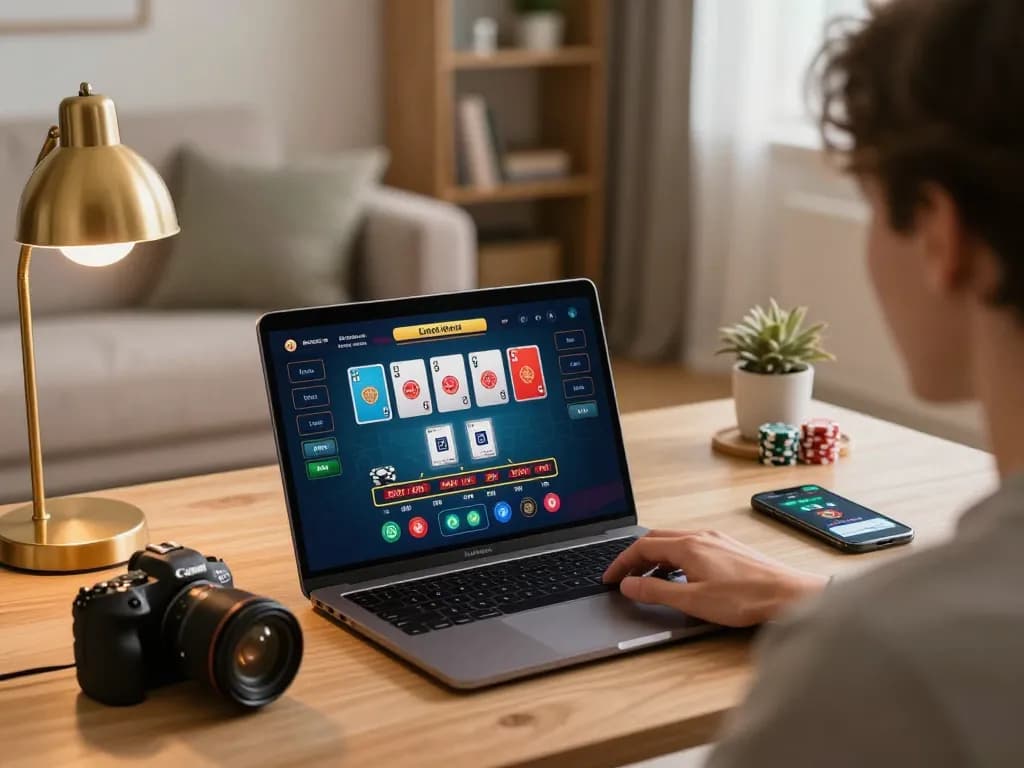 Engaging in live dealer games on 23WIN casino from a cozy home setup