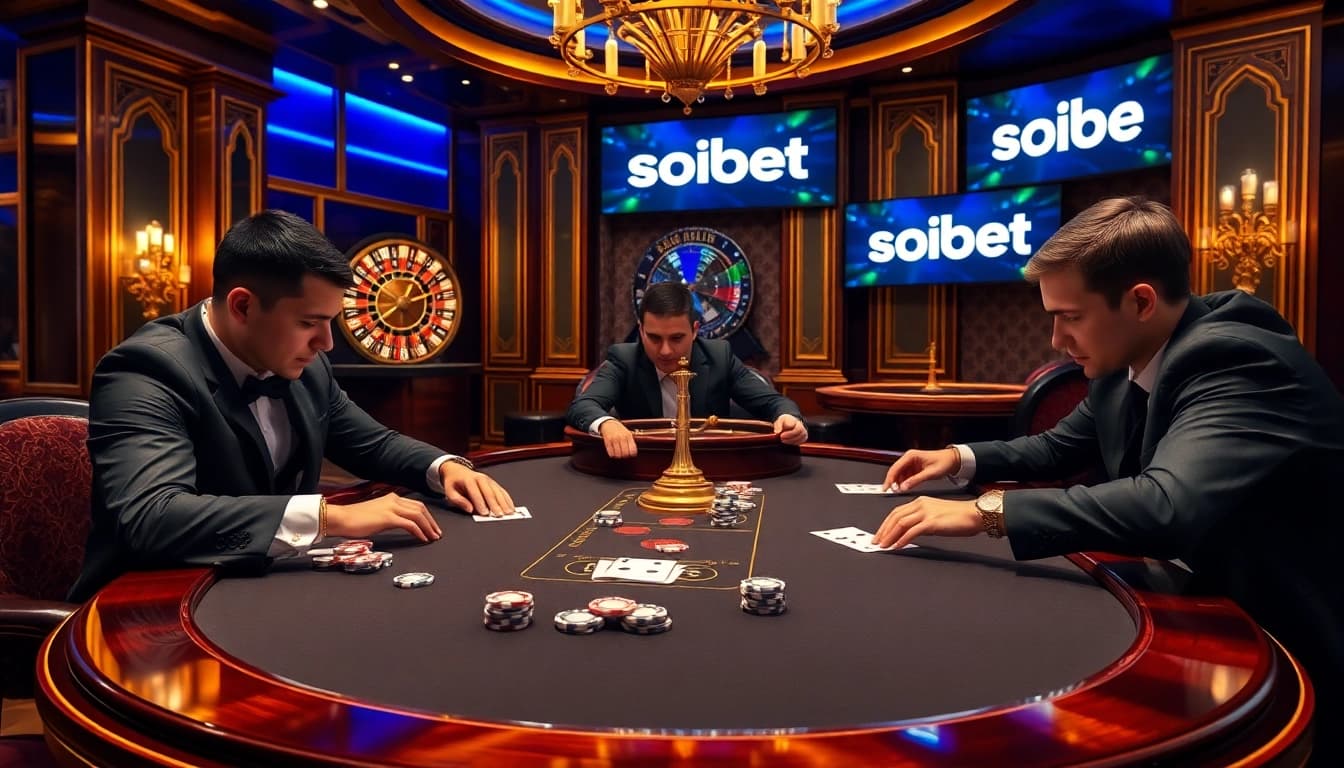 Immerse in the excitement of เว็บตรง soibet with a luxurious poker scene at a vibrant online casino.