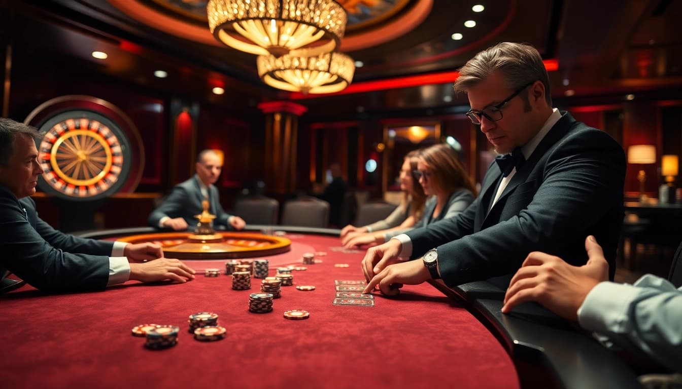 Experience the thrill of gambling at 33win's luxurious casino tables filled with excitement.