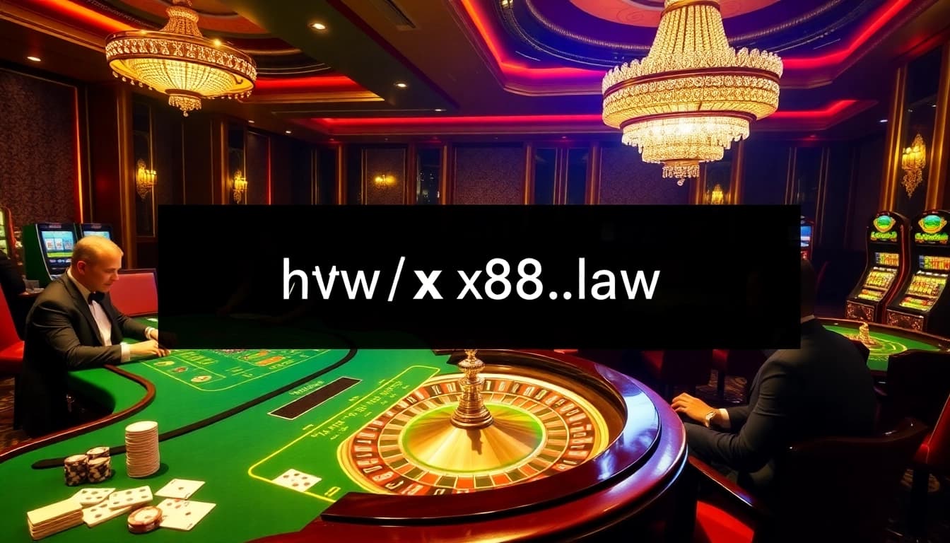 X88 law combines luxury and excitement as players engage in intense Blackjack and Roulette games.
