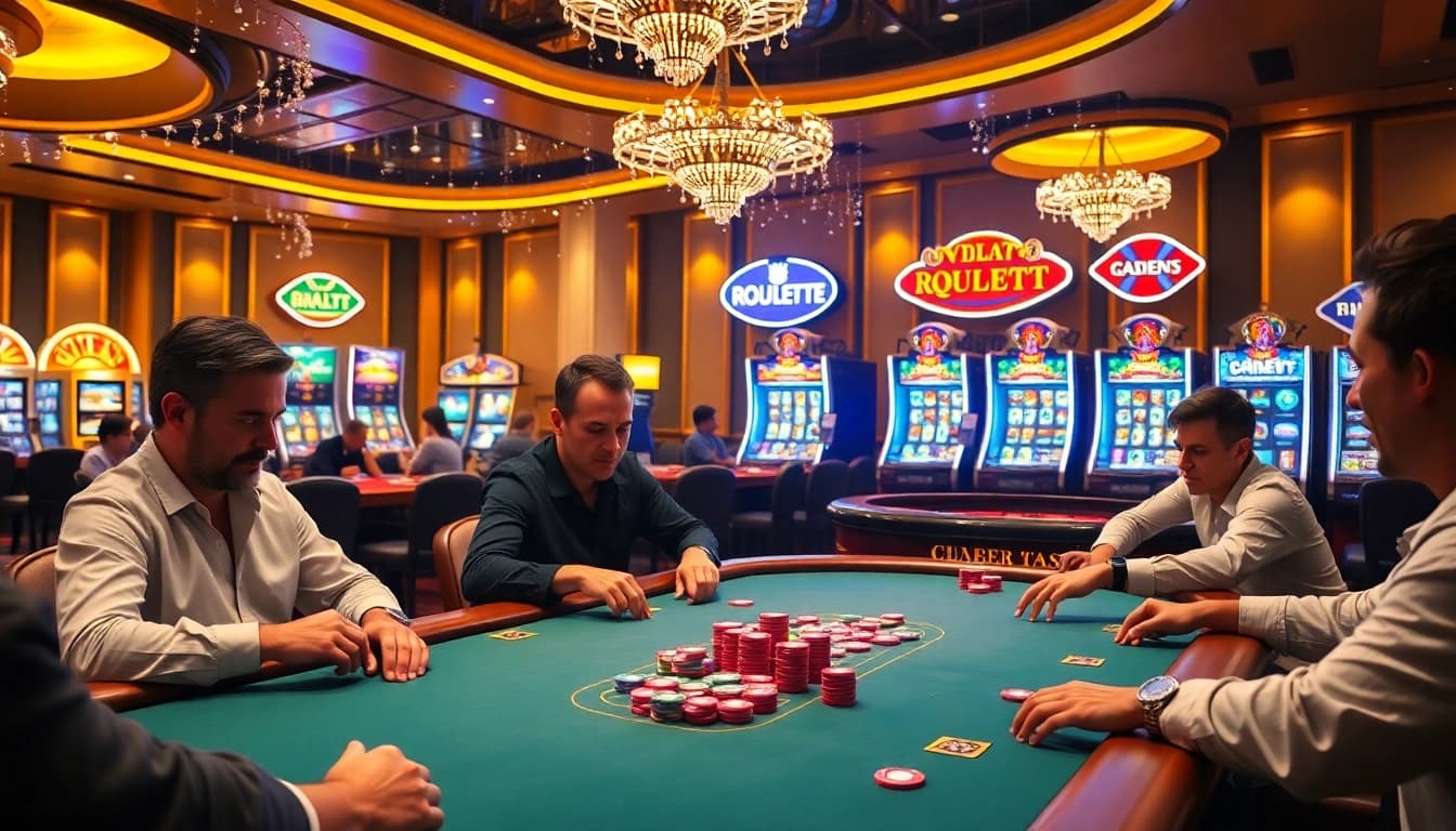 Experience the excitement of high-stakes poker at https://open88.bid/ with vibrant casino ambiance.