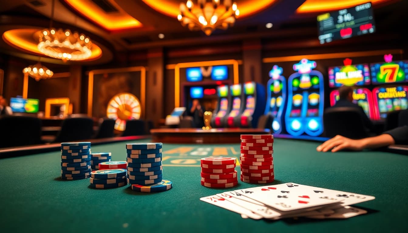 Exciting poker gameplay at ko66bet casino with vibrant cards and thrilling atmosphere.