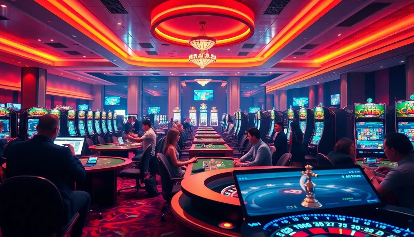 Experience the excitement of online gaming at 8kbettt.co with players enjoying modern casino games.