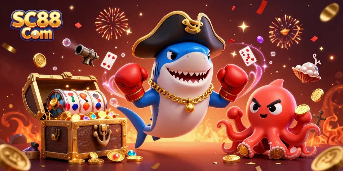 Engage with SC88 Com by spinning reels and winning big in this vibrant casino adventure scene.