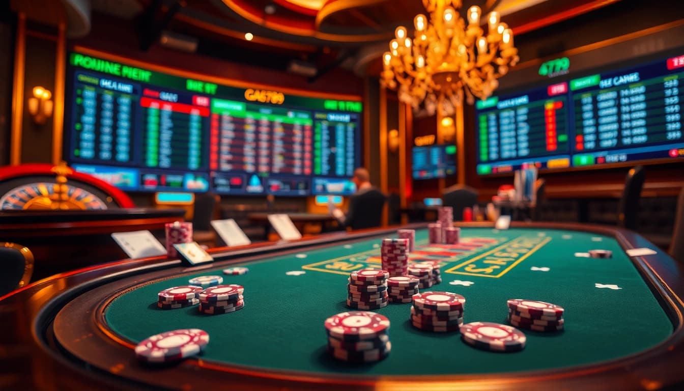 Experience the thrilling world of online gambling at GA6789 with vibrant casino visuals.