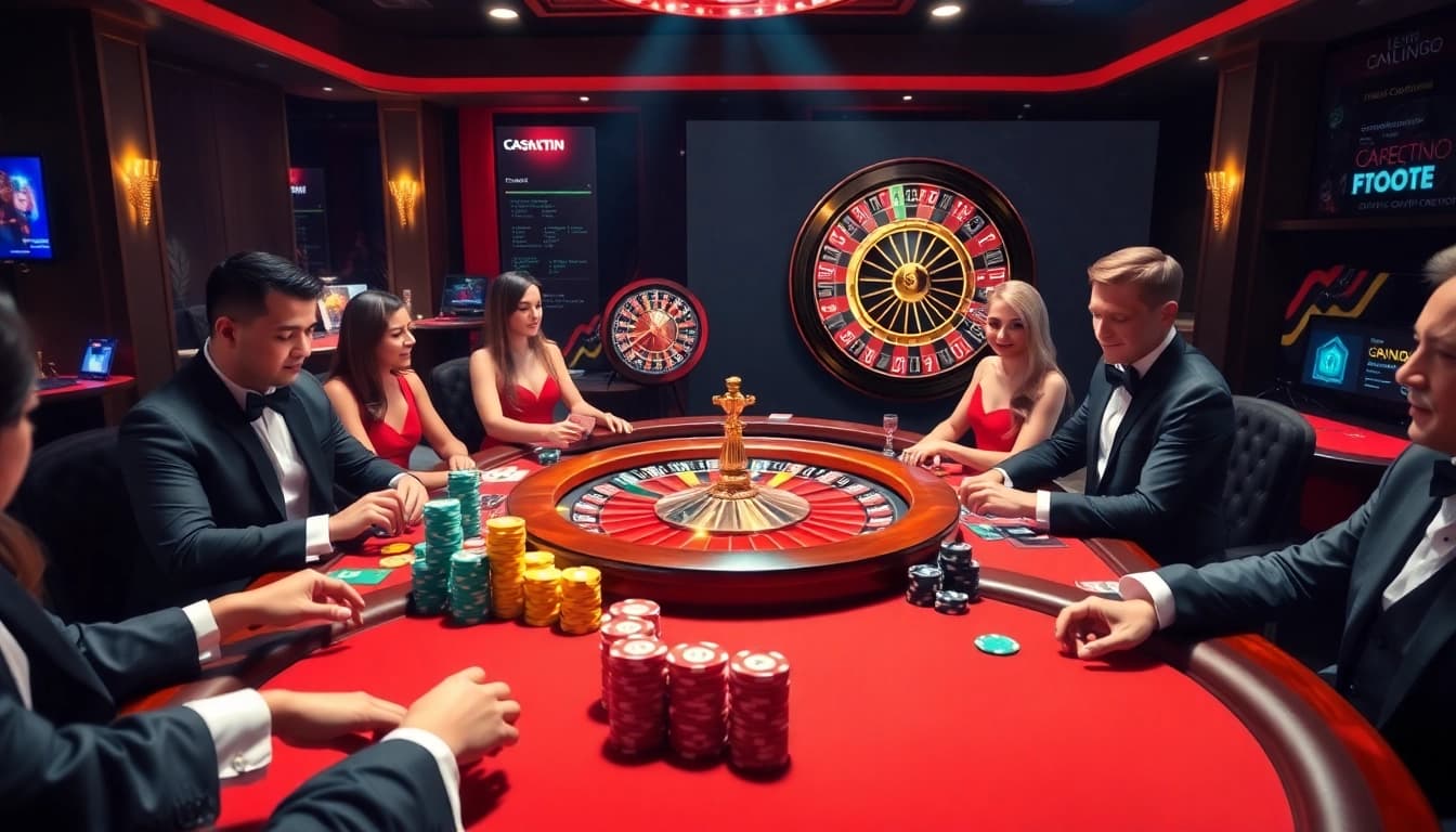 A thrilling poker game scene featuring poker chips and cards at KK55 casino, capturing excitement and strategy.