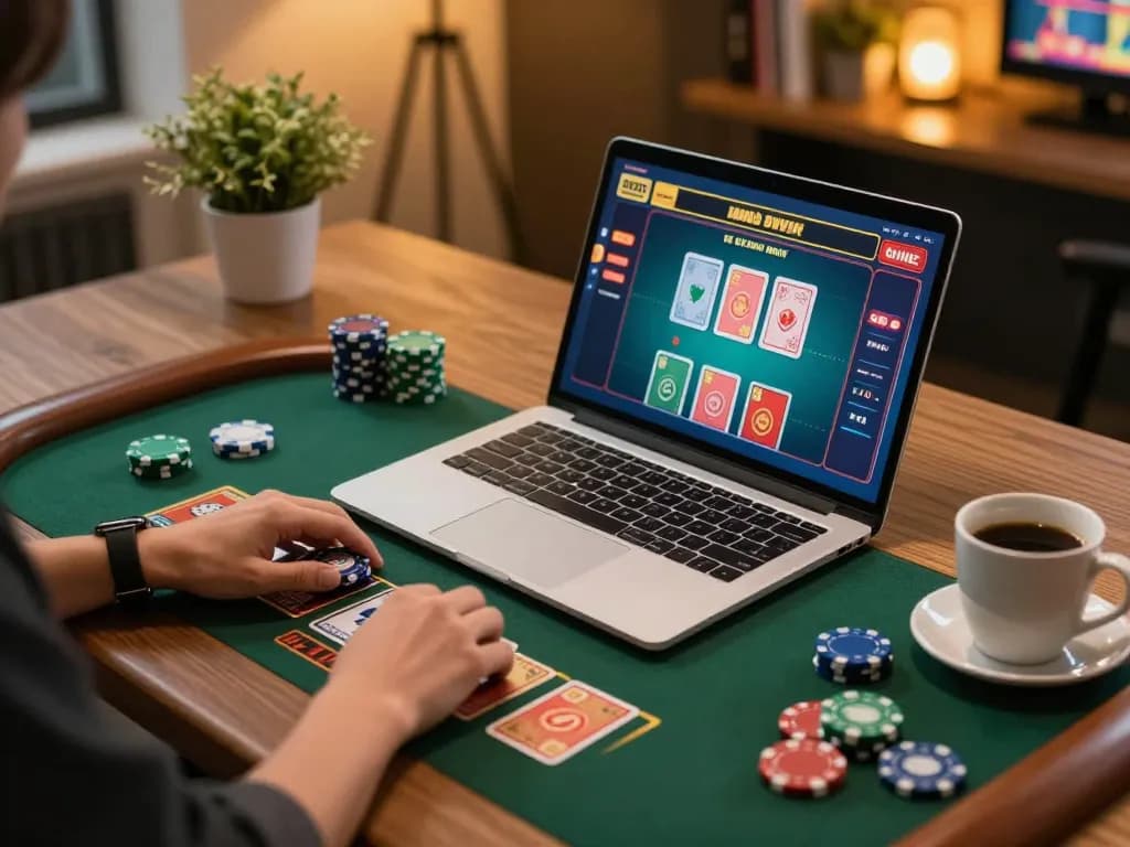 jaeyongkim plays a live dealer game on a laptop in a stylish home setup.