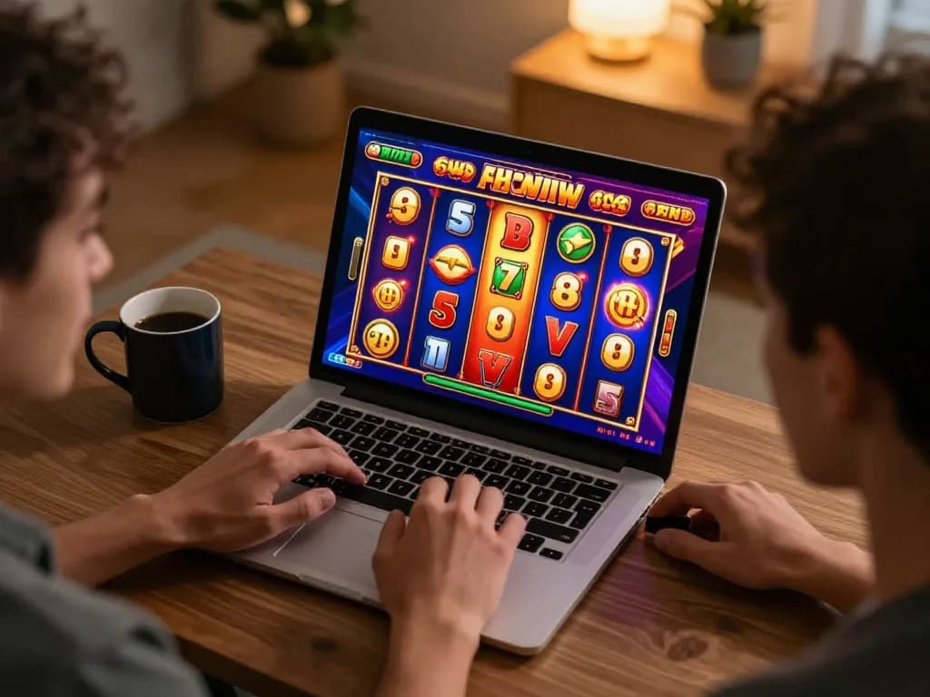 Player enjoying online slots gameplay on 68win with vibrant graphics and engaging animations.