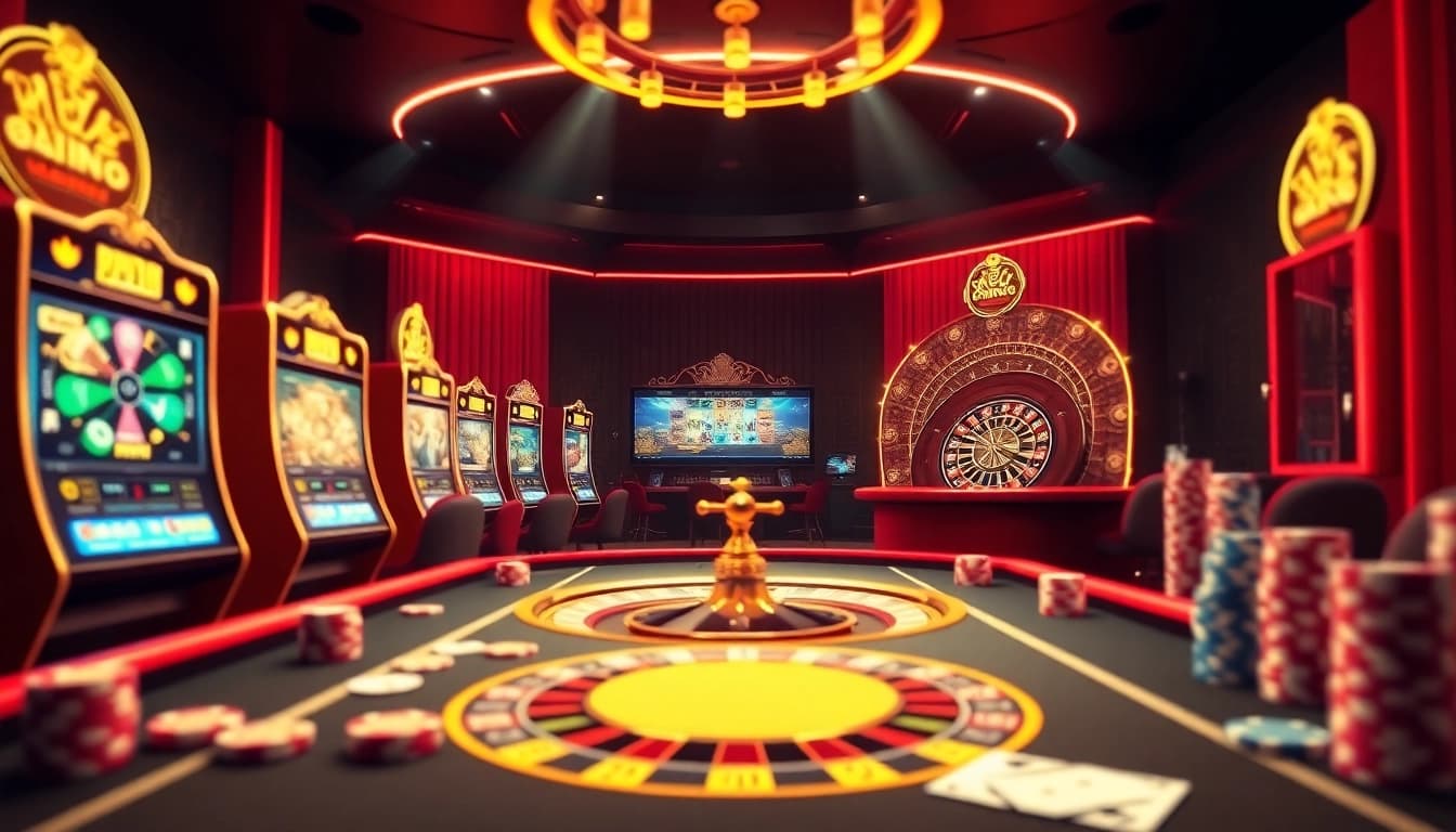 Experience thrilling online gambling action on https://luongsontv23.com/ with luxury slot machines and vibrant roulette wheels.