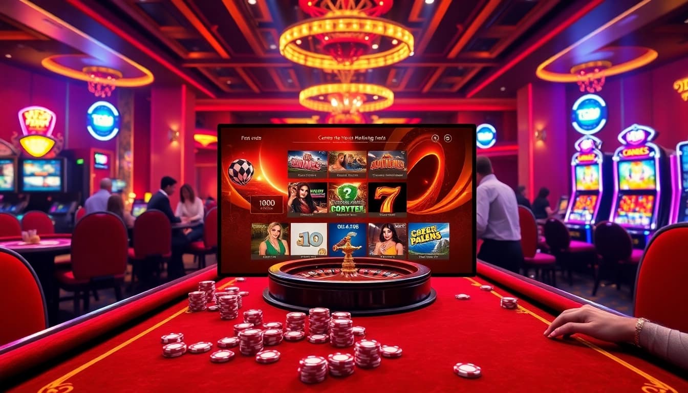 Engaging players in the exciting TG88 COM online casino experience with vibrant games and poker chips.