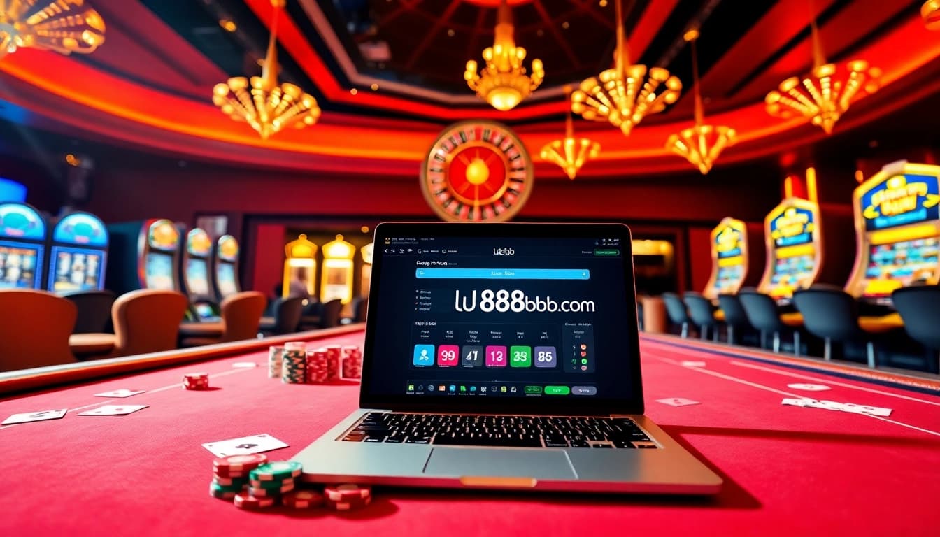 Place your bets on lu88bb.com at this vibrant casino table filled with action!