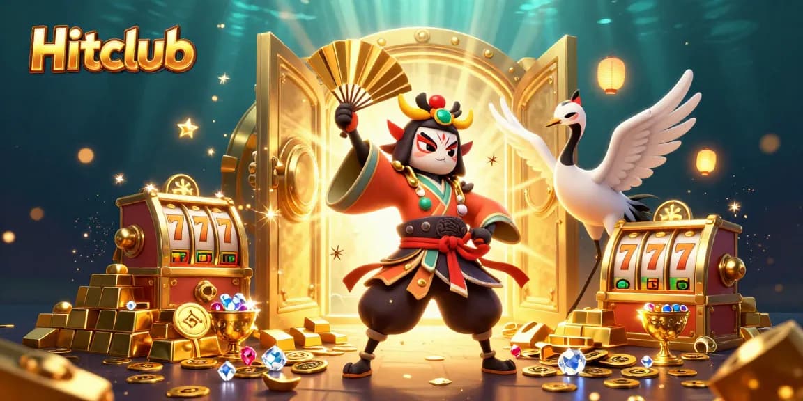 Hitclub offers an immersive gaming experience with vibrant slot elements and rich treasures.