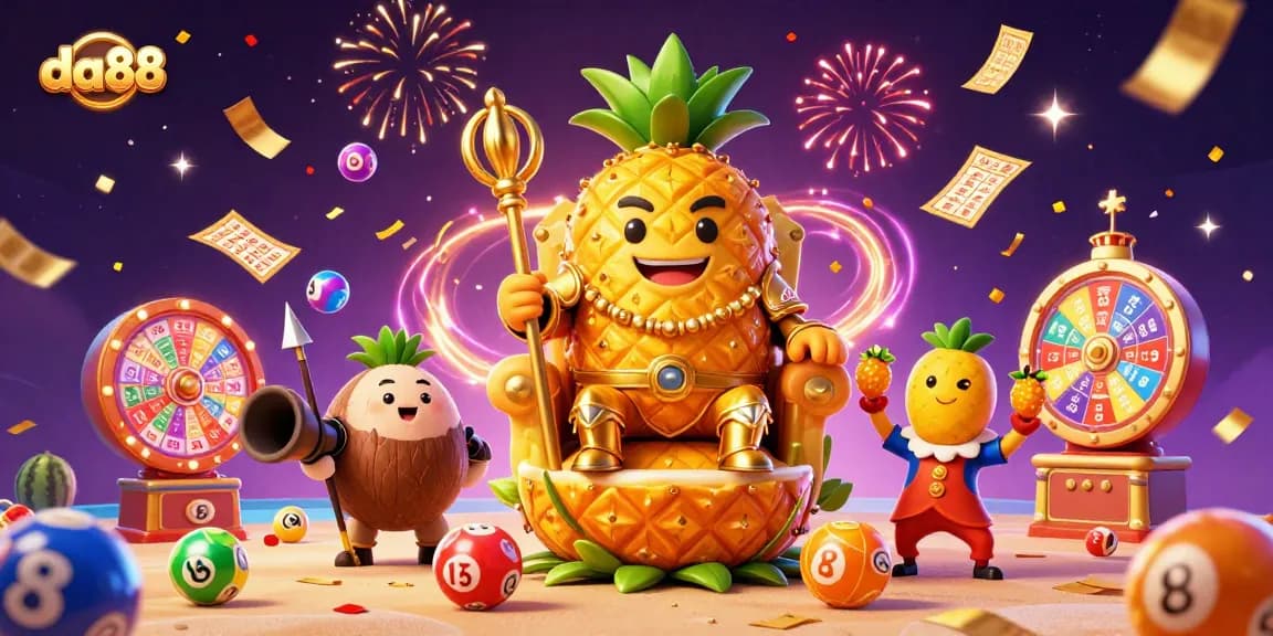 Experience the excitement of da88 with vibrant 3D characters and dynamic casino elements.