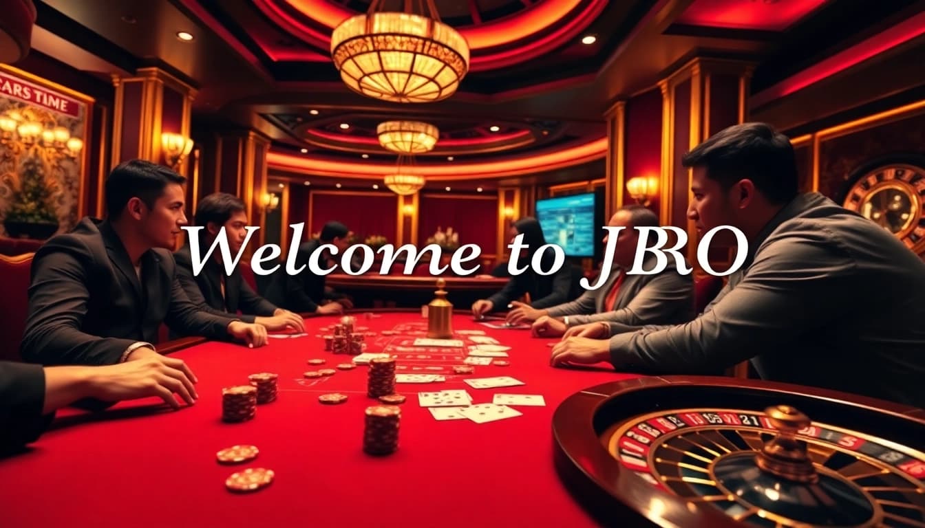 Experience JBO excitement at the poker table with vibrant chips and thrilling cards.