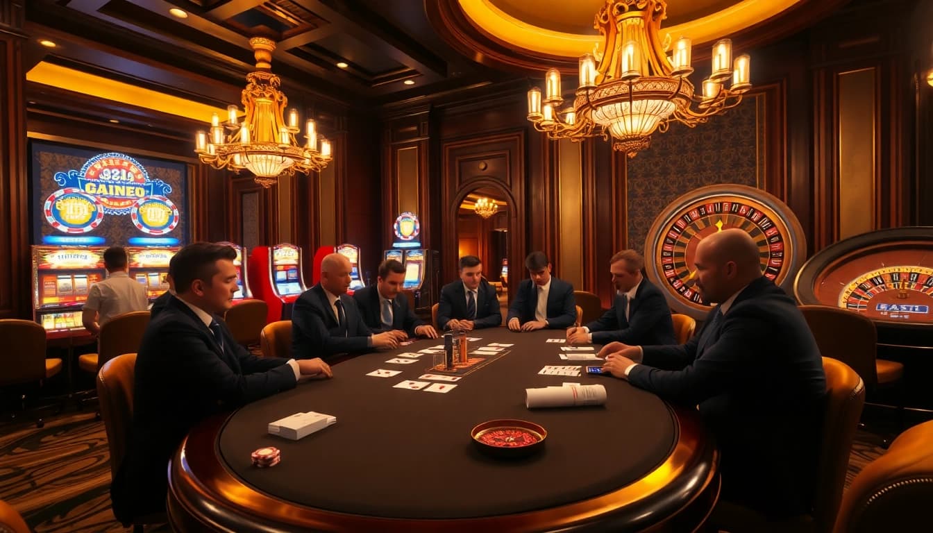 Experience the allure of sophisticated gambling with https://tr88.golf/ at an elegant casino poker table.