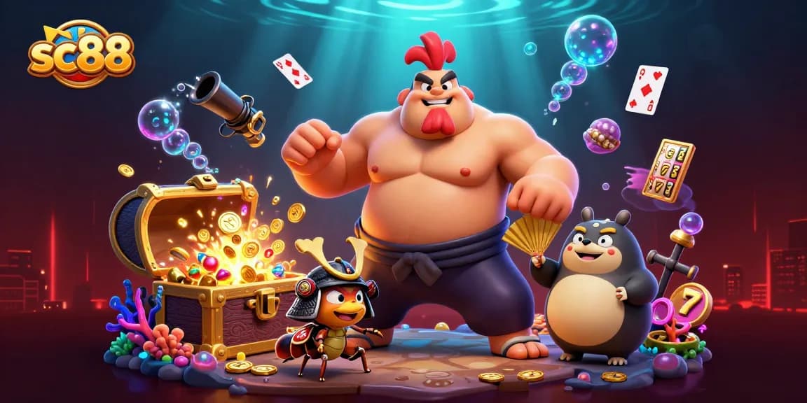 Celebrate wins at sc88 with vibrant sumo and cricket amidst exploding treasure!