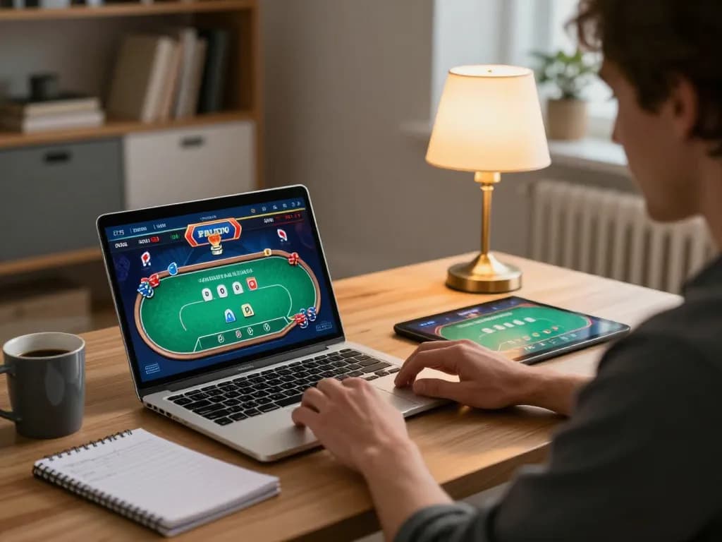 Engaging in an online poker game with gen-e strategies at home for effective gameplay