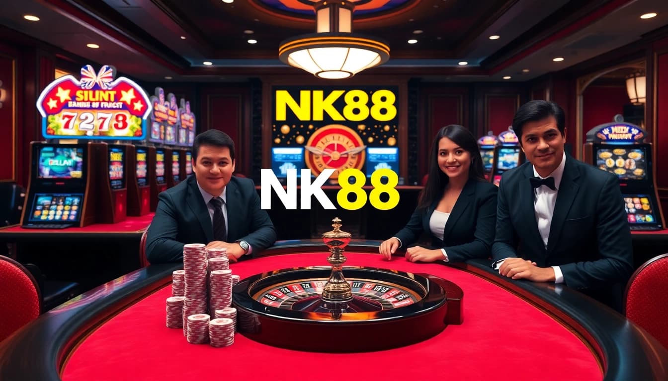 Experience the excitement at NK88 with thrilling casino games and vibrant slot machines.