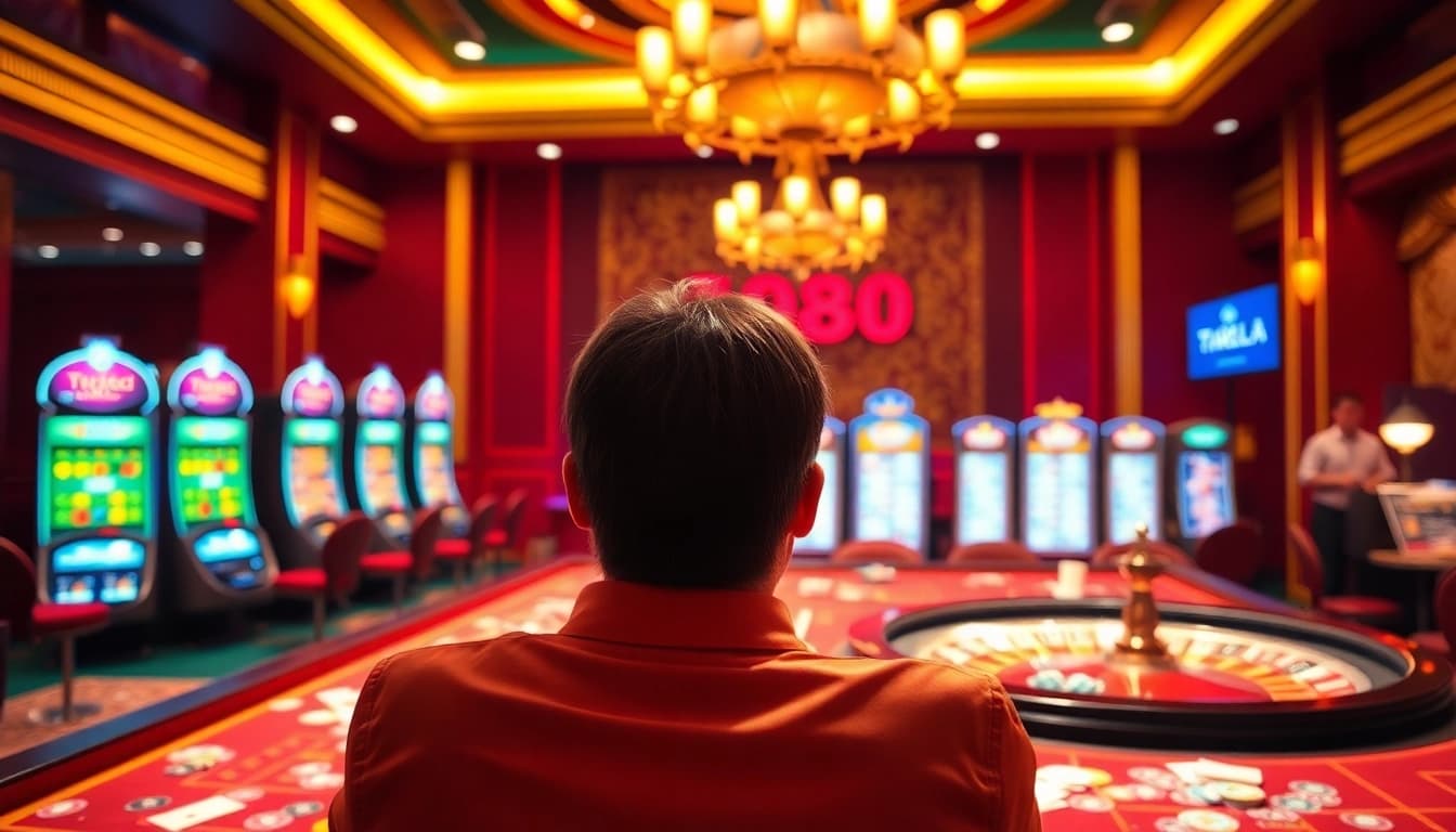 Experience thrilling gameplay at https://ta88.la/ with vibrant casino elements and exciting gambling action.