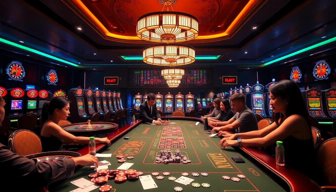 Casino atmosphere with vibrant games and excitement at https://pub88.in.net/ showcasing thrilling gambling experiences.