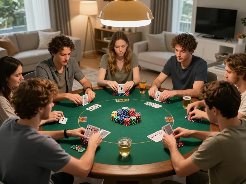Enhance your understanding of giải mã số học while enjoying a social poker game night with friends and strategizing.