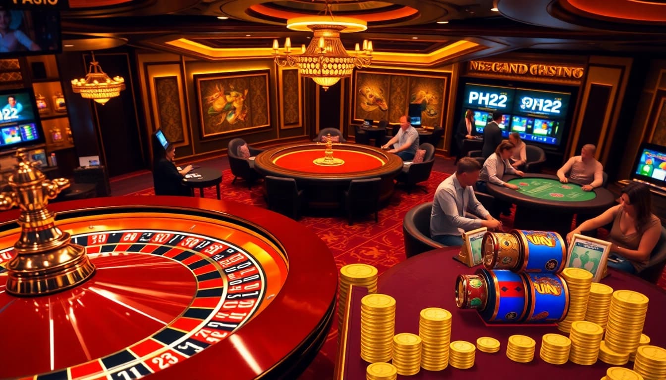 Experience the thrill of playing at PH22 with engaging casino action and vibrant atmosphere.