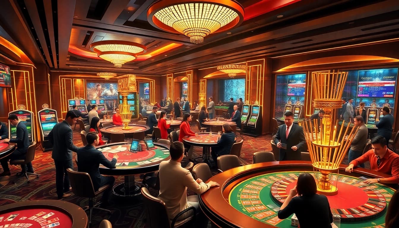 Experience the thrill of gambling at XX88 with vibrant casino tables and thrilling games.