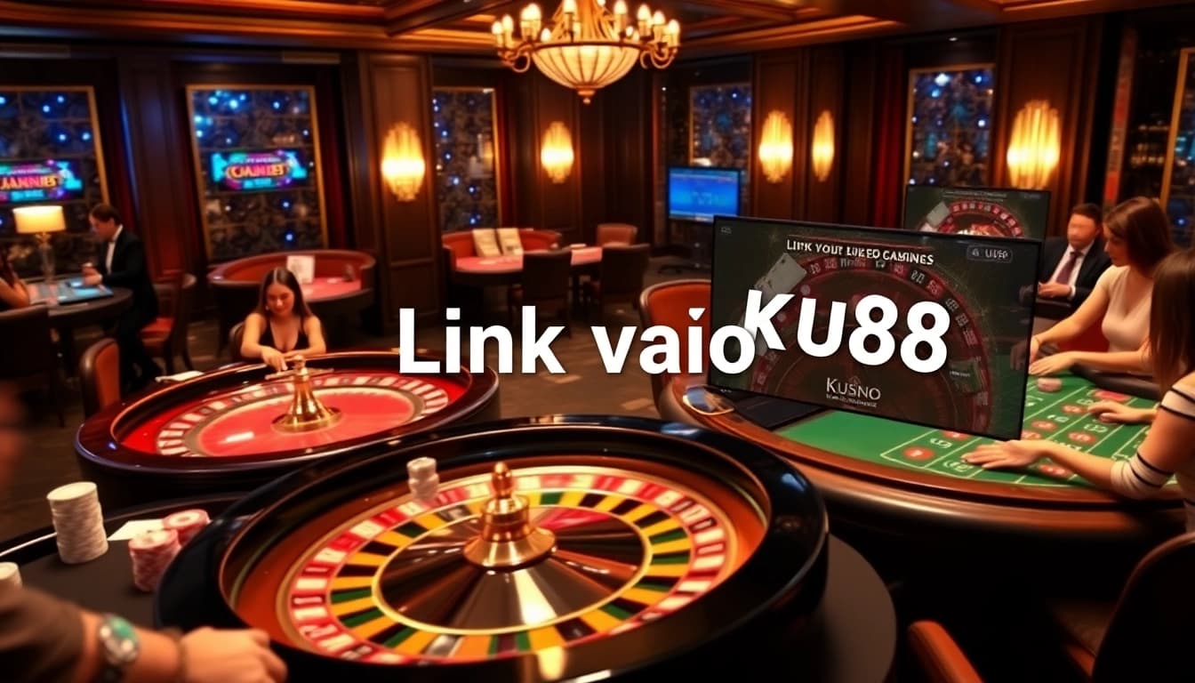 Engage with thrilling gaming at Ku88 casino with vibrant tables and excitement in Link vào Ku88.