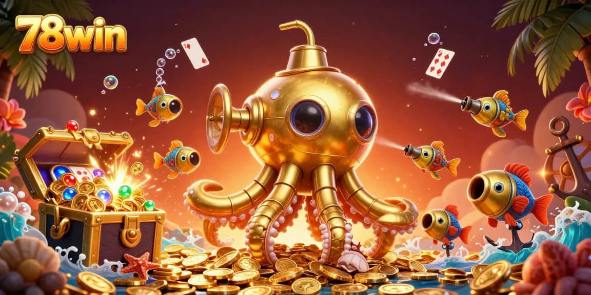 Experience the excitement of winning at 78win with an explosion of gold coins and vibrant game elements.