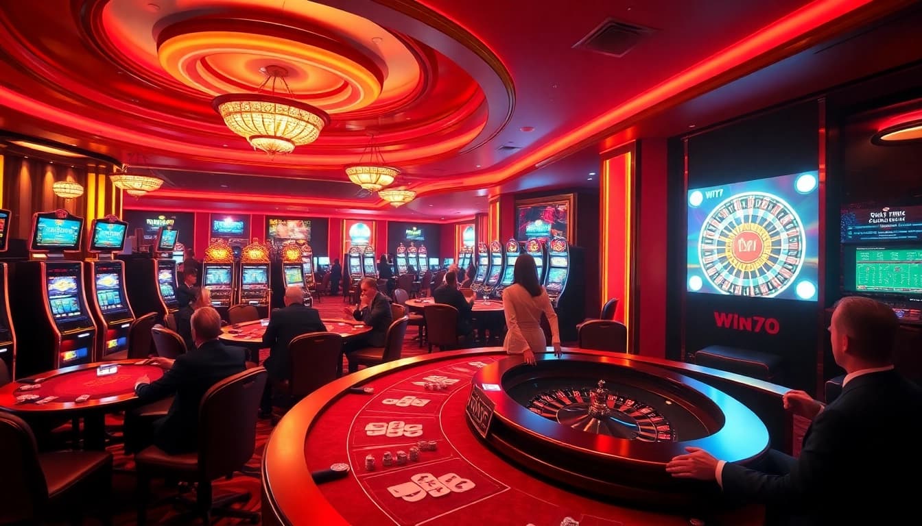 Experience the excitement at Win79 with vibrant casino tables and thrilling card games.