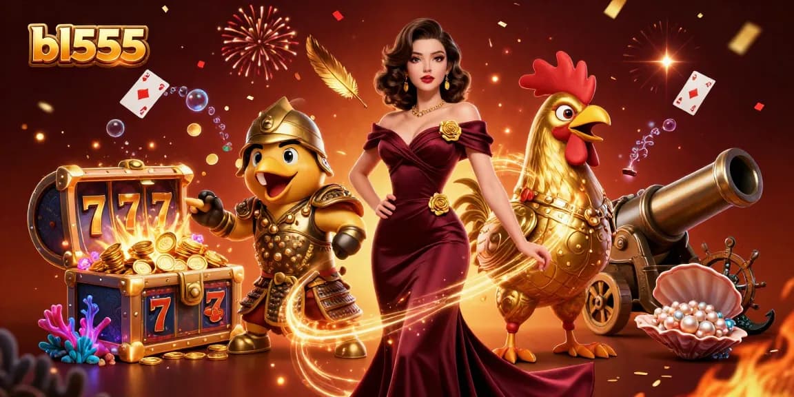 Experience the thrill of bl555 casino action with slot reels and stunning rewards in this vibrant scene.