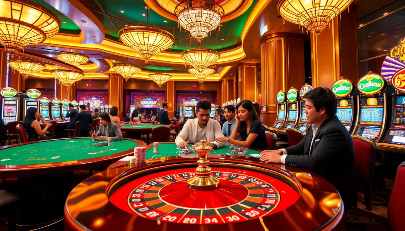 Players engaging at a vibrant casino table with the hidden wiki url concept reflected in the luxury atmosphere.