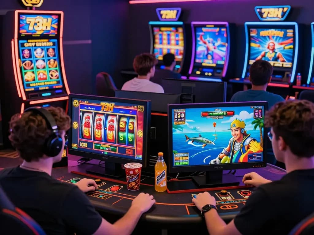 Players engaging in various games on the 73H online platform, showcasing an exciting and immersive gaming experience.