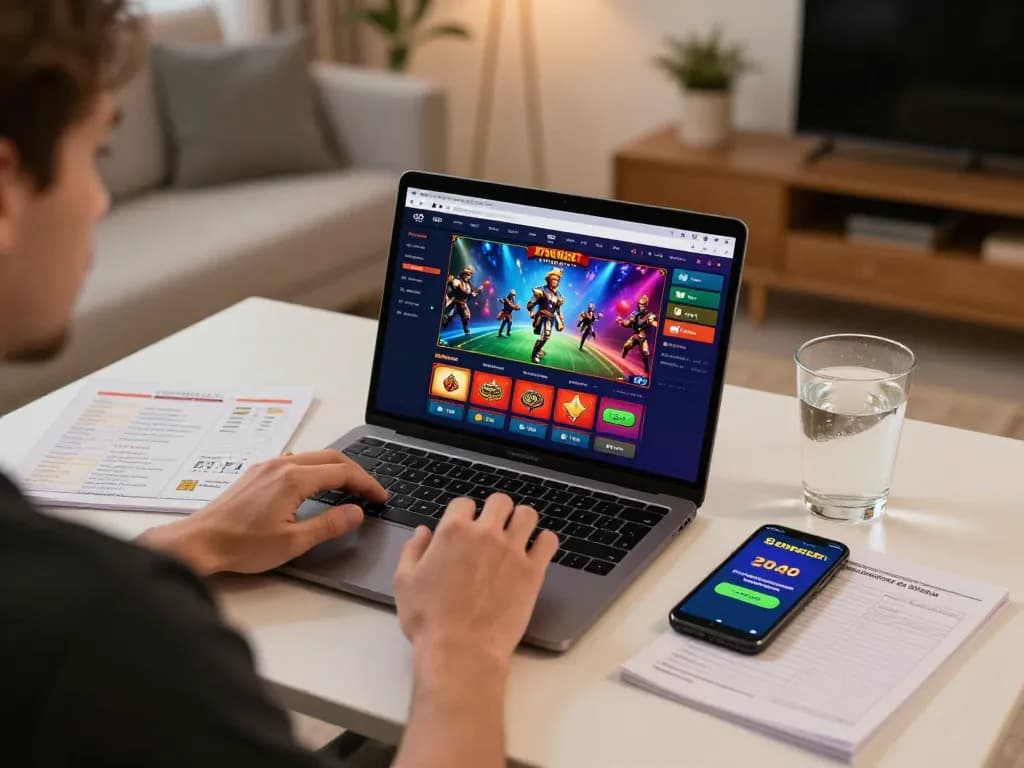 Engaging gaming session on nk88 platform with bonuses displayed on smartphone