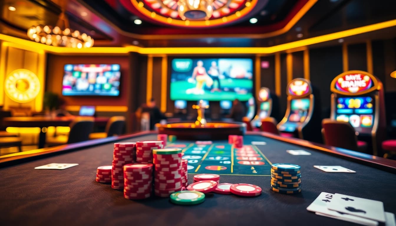 TG777 players enjoying thrilling casino action with immersive games and vibrant visuals.