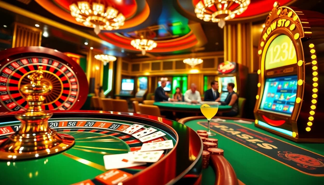 Experience the excitement of gambling at 123b with vibrant casino games and lively interactions.