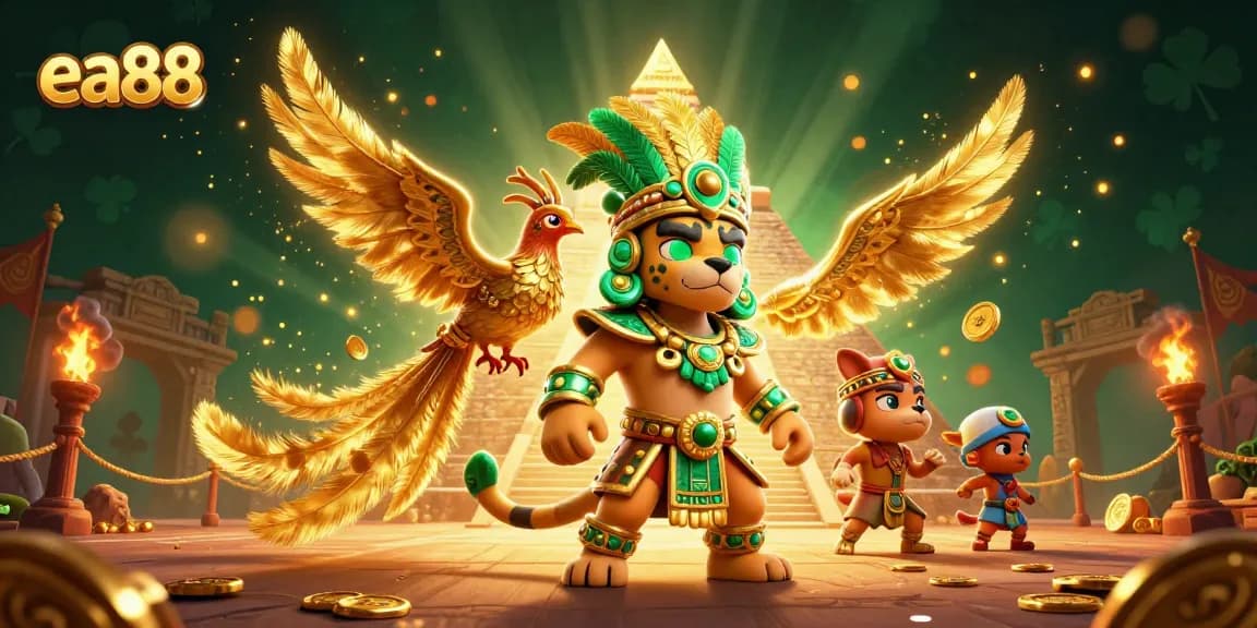 Win big with ea88 at this vibrant online casino featuring dynamic gaming scenes and rich visuals.