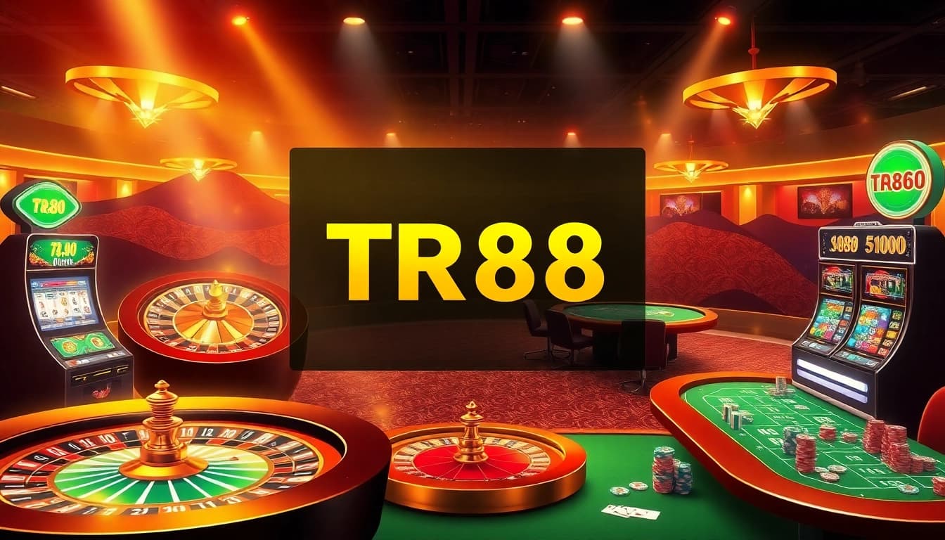 Experience thrilling gameplay at TR88 with luxurious casino settings and vibrant gaming elements.