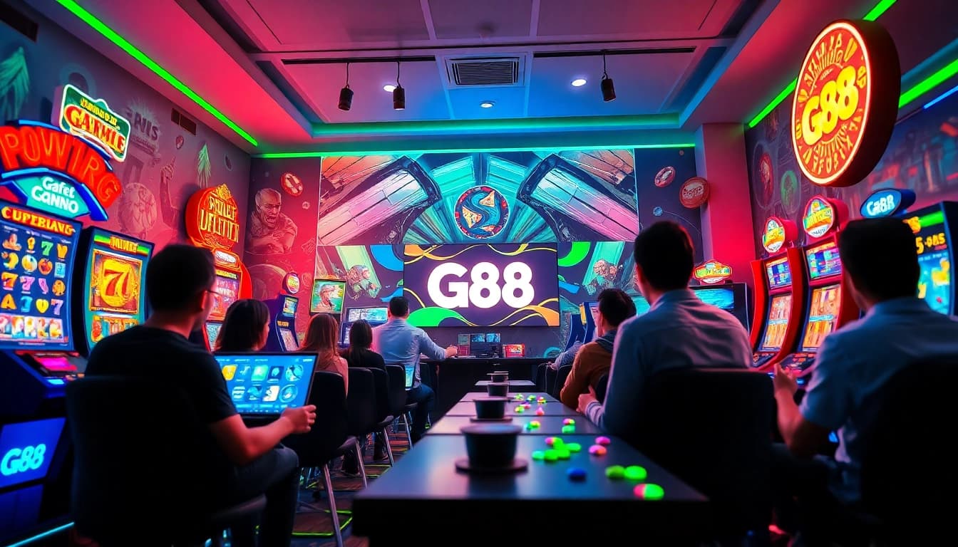 G88 gaming platform featuring dynamic interactions and vibrant graphics for an engaging user experience.
