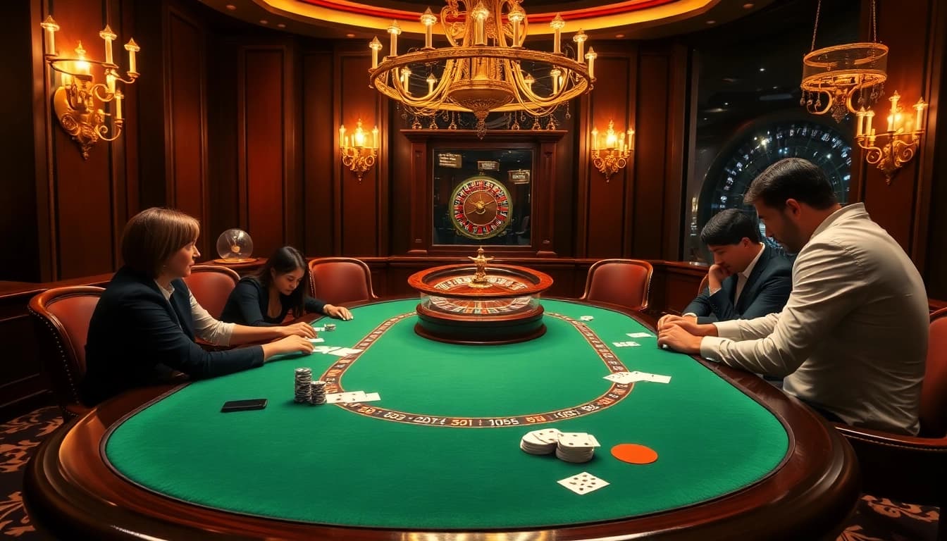 Engage in thrilling gameplay at https://nhacaiuytinvn.us.com/ with luxury poker tables and professional gamblers.