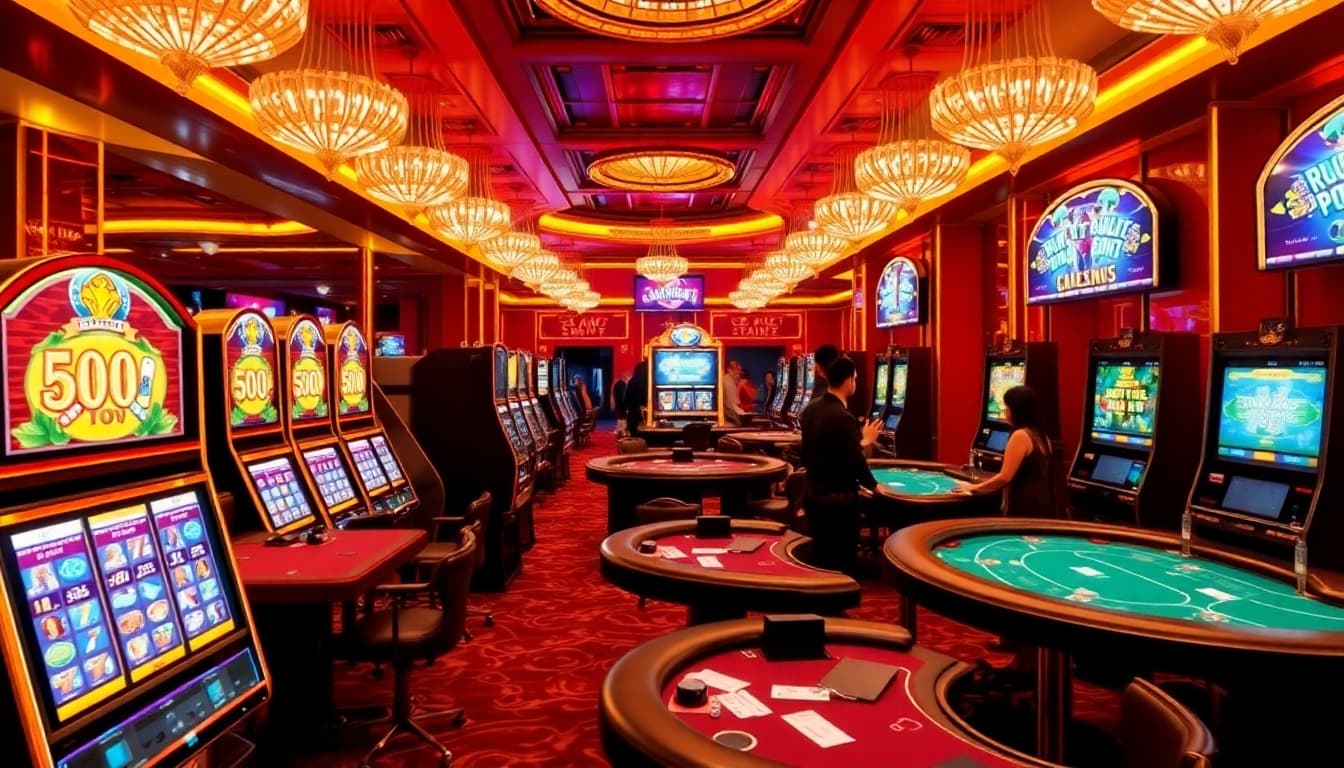 Experience the excitement of 33win casinos with vibrant tables and high-stakes poker games.