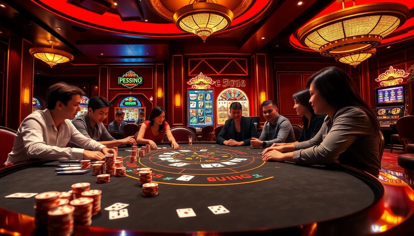 Experience the thrill of Đăng Nhập Nhà Cái 68VIP at an elegant casino table filled with action.